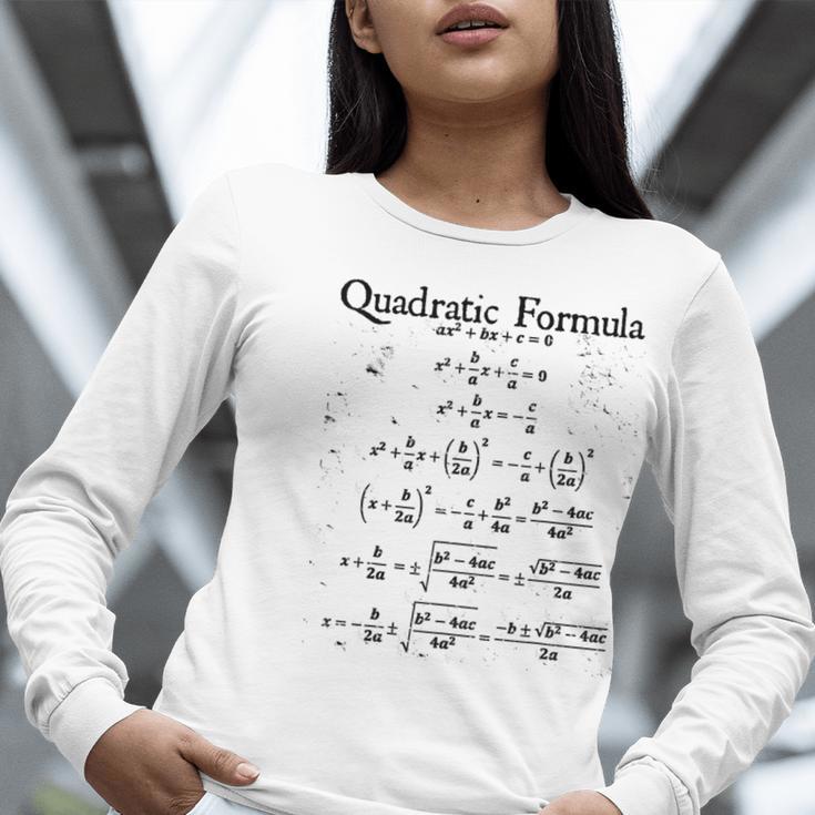 Vintage Nerdy Quadratic Formula Proof Algebra Math Teacher Women Long Sleeve T-Shirt, funny gift Vintage Nerdy Quadratic Formula Proof Algebra Math Teacher Women Long Sleeve T-Shirt, funny gift