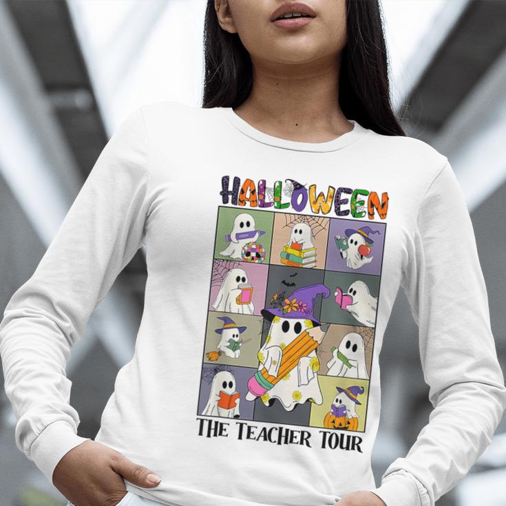 Women Halloween The Teacher Tour Ghosts Pencil Pumpkins Women Long Sleeve T-Shirt, funny gift Women Halloween The Teacher Tour Ghosts Pencil Pumpkins Women Long Sleeve T-Shirt, funny gift