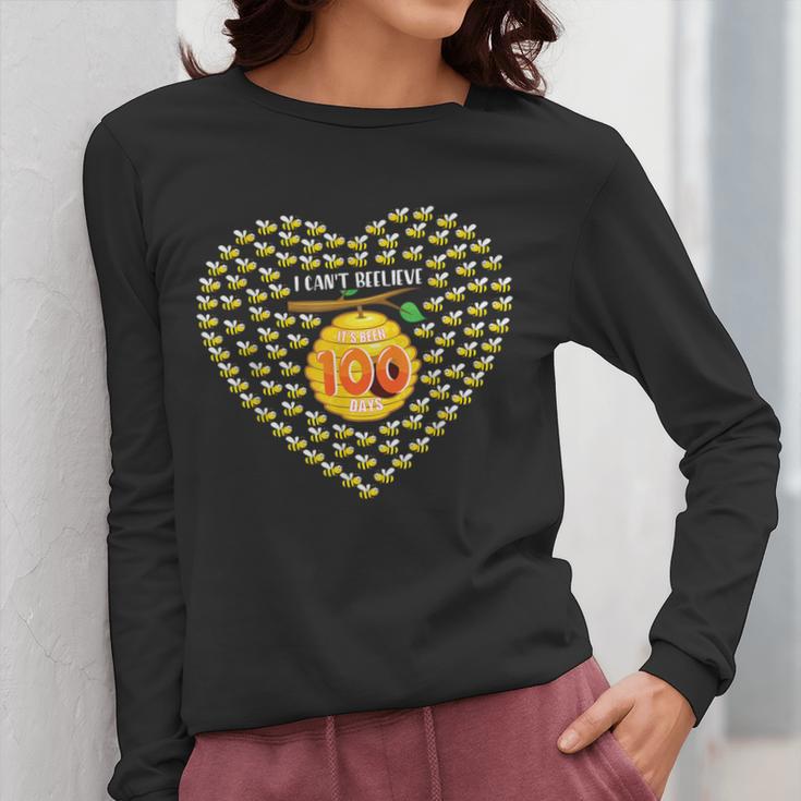 100 Days Of School Bee Hive Tree Hearts Teachers Student Kid Women Long Sleeve T-Shirt, funny design 100 Days Of School Bee Hive Tree Hearts Teachers Student Kid Women Long Sleeve T-Shirt, funny design