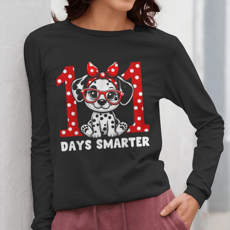 100 Days Smarter 101st Day School Dalmatian Dog Teacher Kids Women Long Sleeve T-Shirt, funny design 100 Days Smarter 101st Day School Dalmatian Dog Teacher Kids Women Long Sleeve T-Shirt, funny design