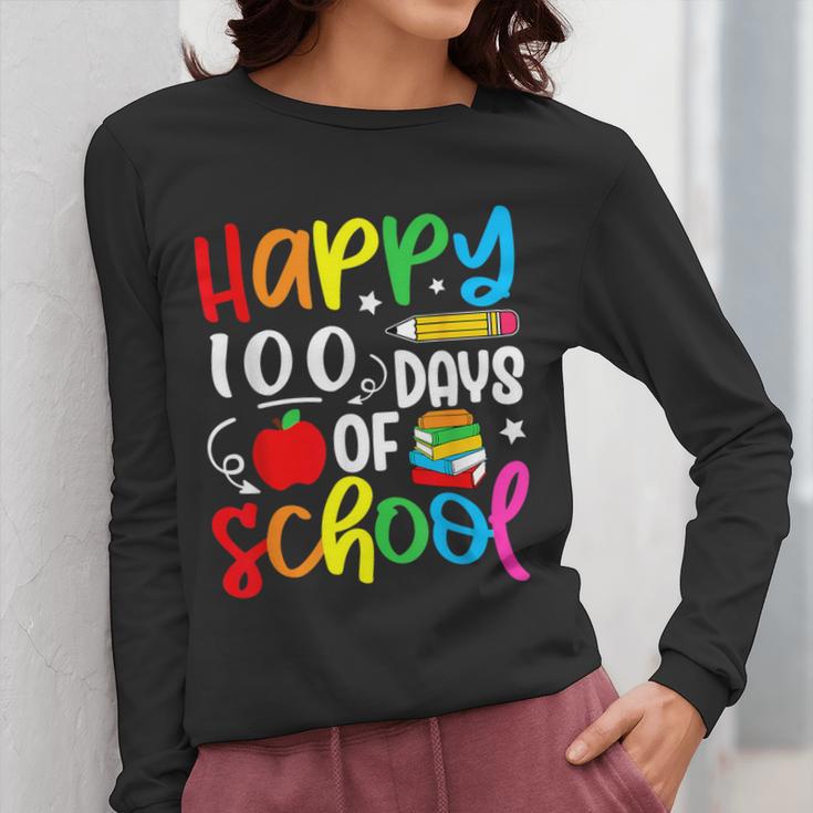 100th Day Of School Teachers Kids Girls Child Happy 100 Days Women Long Sleeve T-Shirt, funny design 100th Day Of School Teachers Kids Girls Child Happy 100 Days Women Long Sleeve T-Shirt, funny design