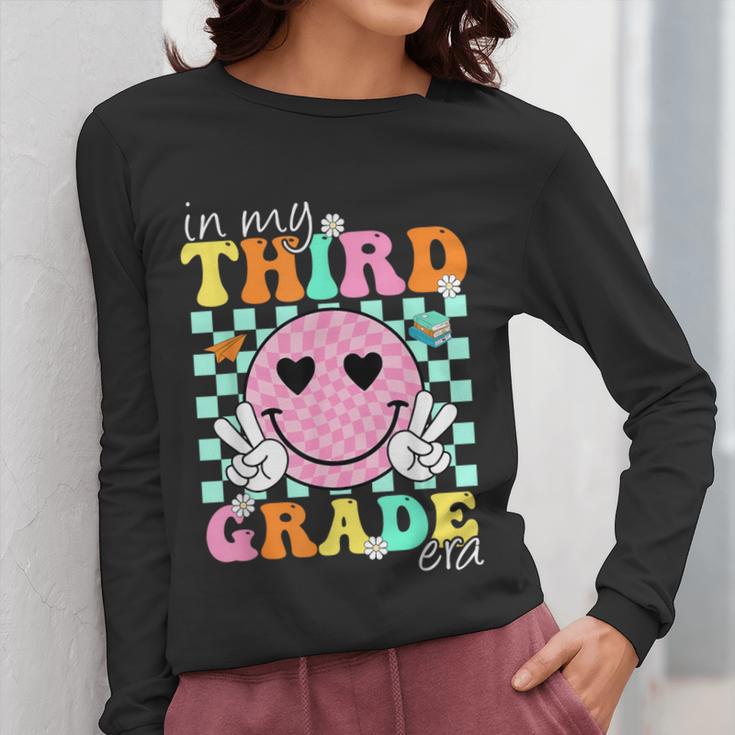 In My 3rd Grade Era Back To School Smile Face Teacher Kid Women Long Sleeve T-Shirt, funny design In My 3rd Grade Era Back To School Smile Face Teacher Kid Women Long Sleeve T-Shirt, funny design