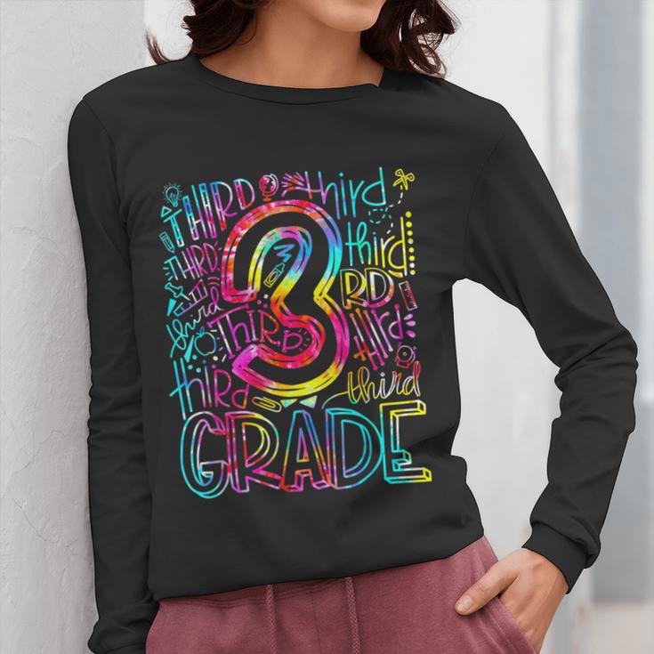 3rd Grade Typography Team Third Grade Teacher Back To School Women Long Sleeve T-Shirt, funny design 3rd Grade Typography Team Third Grade Teacher Back To School Women Long Sleeve T-Shirt, funny design
