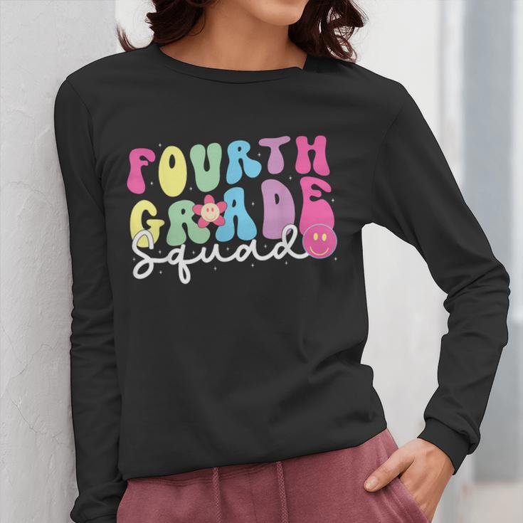 4th Grade Squad Fourth Teacher Student Team Back To School Women Long Sleeve T-Shirt, 4th Grade Teacher Gifts, funny design 4th Grade Squad Fourth Teacher Student Team Back To School Women Long Sleeve T-Shirt, 4th Grade Teacher Gifts, funny design