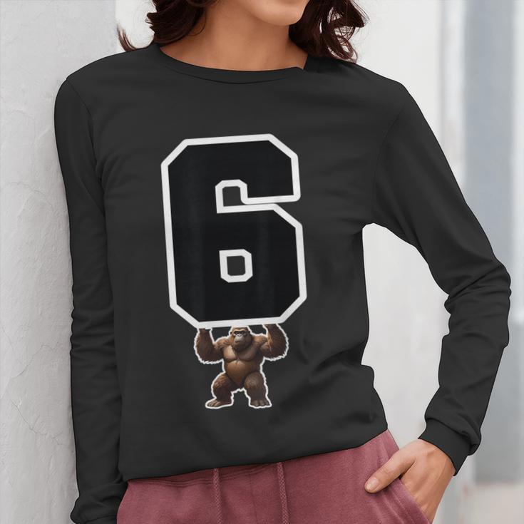 6 7 Matching Teachers Halloween Costume Gorilla Women Long Sleeve T-Shirt, funny design 6 7 Matching Teachers Halloween Costume Gorilla Women Long Sleeve T-Shirt, funny design