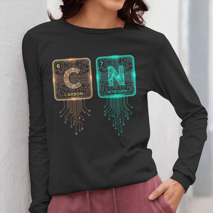 6 7 Science Chemistry Teacher Periodic Table Meme Women Long Sleeve T-Shirt, Science Teacher Gifts, funny design