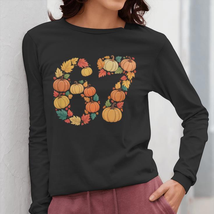 67 6 7 Fall Leaves For Teachers 67 Teacher Women Long Sleeve T-Shirt, funny design 67 6 7 Fall Leaves For Teachers 67 Teacher Women Long Sleeve T-Shirt, funny design