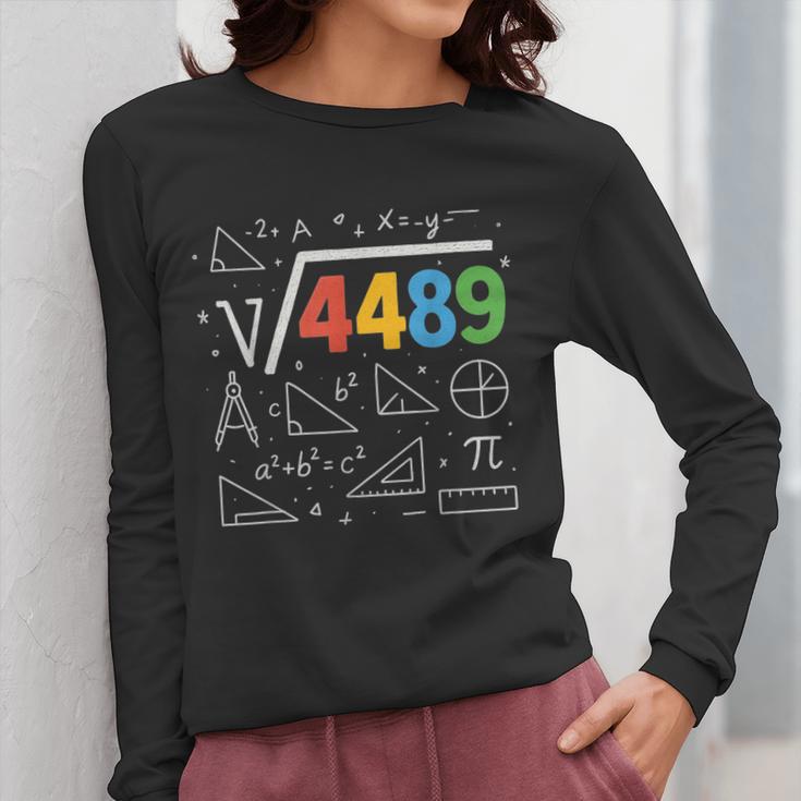 67 Meme Square Root 4489 Slang Six Seven Math Teacher Women Long Sleeve T-Shirt, funny design 67 Meme Square Root 4489 Slang Six Seven Math Teacher Women Long Sleeve T-Shirt, funny design
