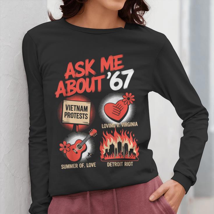 67 History Teacher Teacher 6 7 Overuse '67 Women Long Sleeve T-Shirt, History Teacher Gifts, funny design