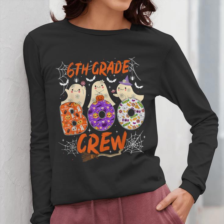 6th Grade Boo Crew Sixth Grade Halloween Teacher Kid Women Long Sleeve T-Shirt, funny design 6th Grade Boo Crew Sixth Grade Halloween Teacher Kid Women Long Sleeve T-Shirt, funny design