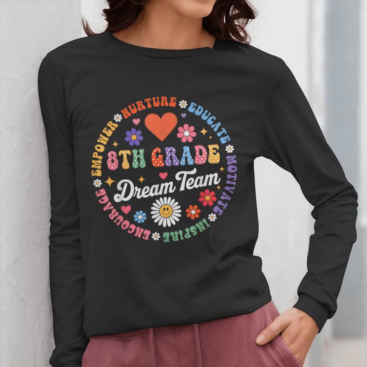8th Grade Dream Team Eighth Grade Teacher Kid Back To School Women Long Sleeve T-Shirt, funny design 8th Grade Dream Team Eighth Grade Teacher Kid Back To School Women Long Sleeve T-Shirt, funny design