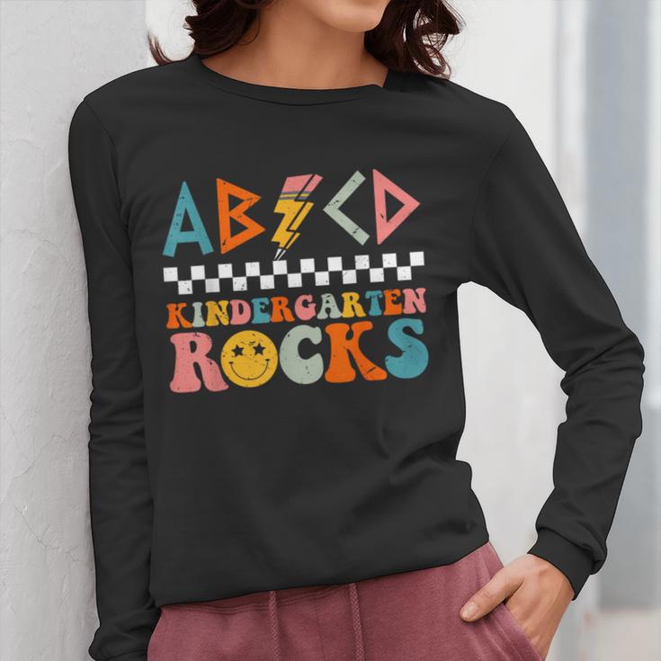 ABCD Kindergarten Rocks Back To School Teacher Kindergarten Women Long Sleeve T-Shirt, funny design ABCD Kindergarten Rocks Back To School Teacher Kindergarten Women Long Sleeve T-Shirt, funny design