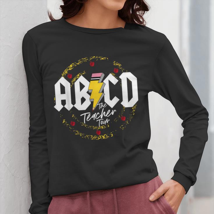 ABCD The Teacher Tour Last Day Of School Rockin' Teacher Women Long Sleeve T-Shirt, funny design ABCD The Teacher Tour Last Day Of School Rockin' Teacher Women Long Sleeve T-Shirt, funny design