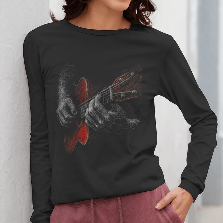 Acoustic Guitar Player Shirt Vintage Music Teacher Guitarist Women Long Sleeve T-Shirt, funny design Acoustic Guitar Player Shirt Vintage Music Teacher Guitarist Women Long Sleeve T-Shirt, funny design