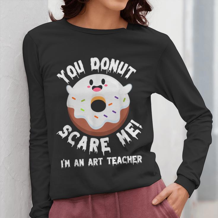 Art Teacher Halloween Donut Lover Costume Kawaii Monster Women Long Sleeve T-Shirt, funny design Art Teacher Halloween Donut Lover Costume Kawaii Monster Women Long Sleeve T-Shirt, funny design