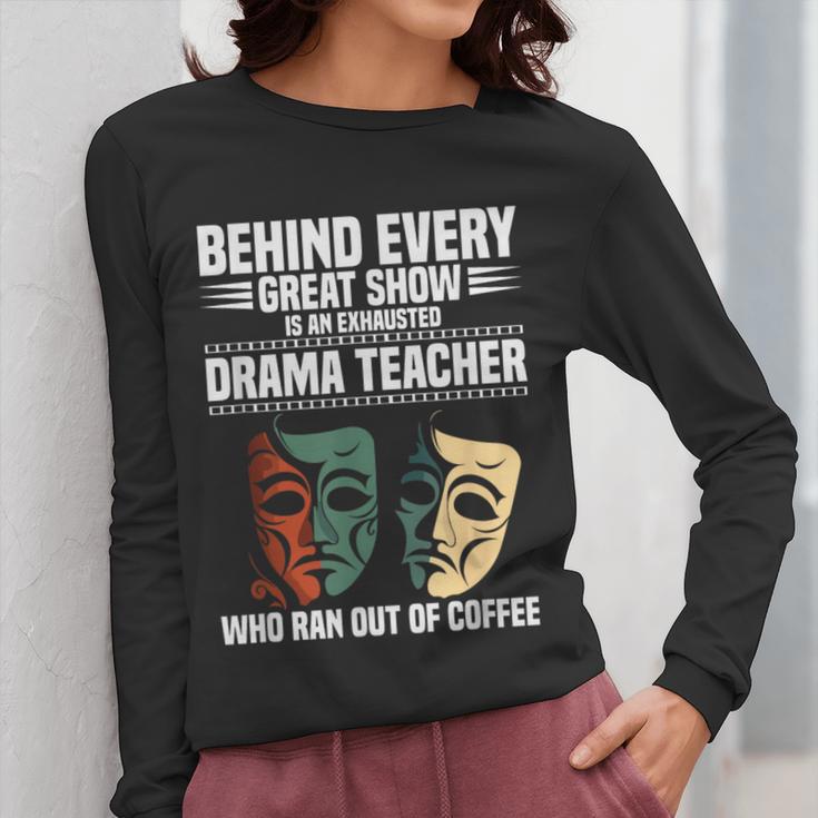 Theatre Teacher Drama Lover Theatre Mask Drama Teacher Women Long Sleeve T-Shirt, funny design Theatre Teacher Drama Lover Theatre Mask Drama Teacher Women Long Sleeve T-Shirt, funny design