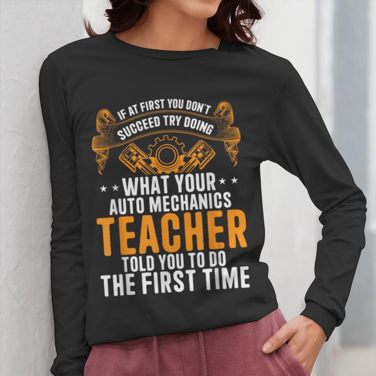 Auto Mechanic Teacher Car Repair Auto Mechanic Women Long Sleeve T-Shirt, funny design Auto Mechanic Teacher Car Repair Auto Mechanic Women Long Sleeve T-Shirt, funny design