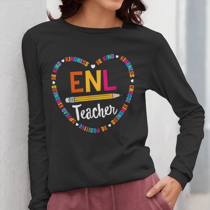 Back To School Tee ENL Teacher English New Language Squad Women Long Sleeve T-Shirt, English Teacher Gifts, funny design