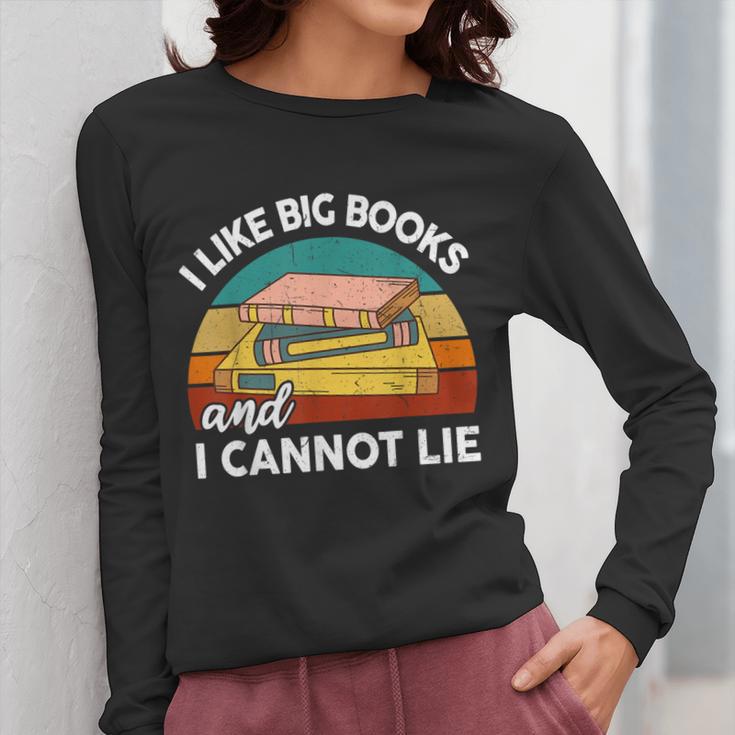 I Like Big Books Cannot Lie Librarian Reading Teacher Women Long Sleeve T-Shirt, funny design I Like Big Books Cannot Lie Librarian Reading Teacher Women Long Sleeve T-Shirt, funny design