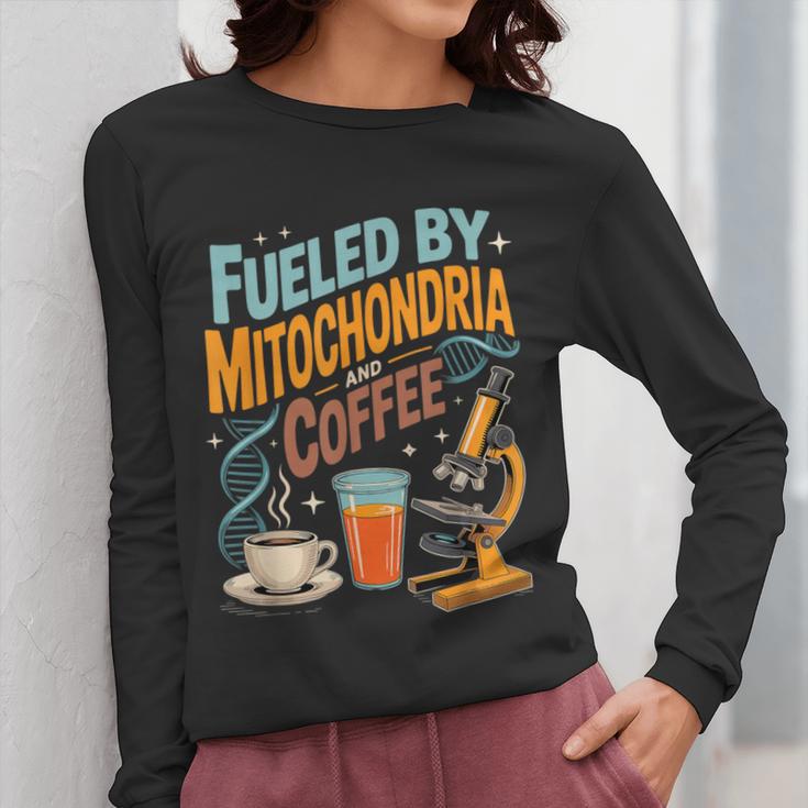 Biology Teacher Science Fueled By Mitochondria Coffee Women Long Sleeve T-Shirt, Science Teacher Gifts, funny design Biology Teacher Science Fueled By Mitochondria Coffee Women Long Sleeve T-Shirt, Science Teacher Gifts, funny design
