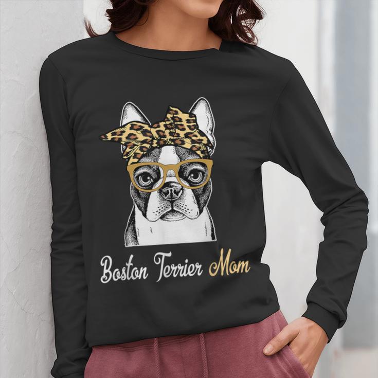 Birthday And Mother's Day -Boston Terrier Mom Women Long Sleeve T-Shirt, Couple Gifts, Mom Gifts, funny design