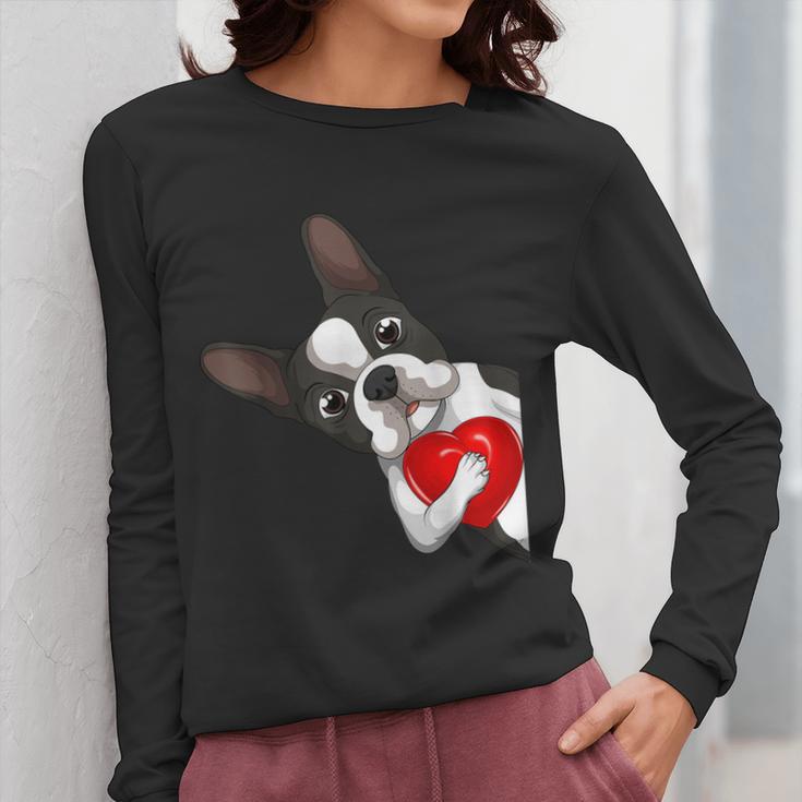 Boston Terrier Bostie Dog Kids Women Girls Women Long Sleeve T-Shirt, funny design