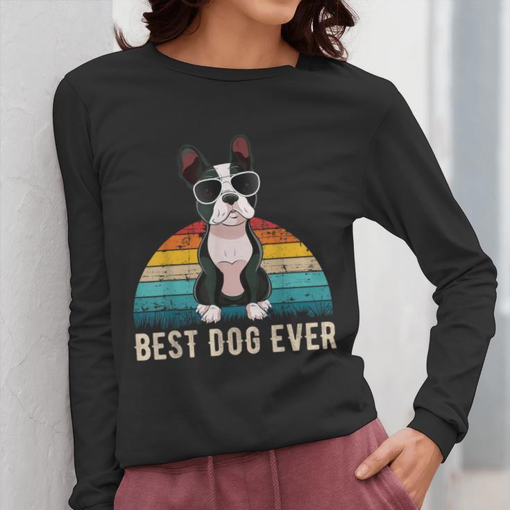 Boston Terrier Boston-Bulldog For Men Women Girls Kids Women Long Sleeve T-Shirt, funny design