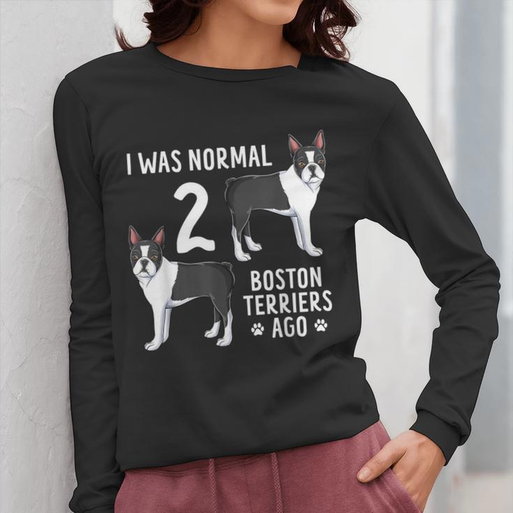 Boston Terrier Humor Bostie Dog Lover For Men Women Kids Women Long Sleeve T-Shirt, funny design