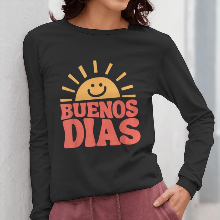 Buenos Dias Spanish Teacher Appreciation Back To School Women Long Sleeve T-Shirt, funny design Buenos Dias Spanish Teacher Appreciation Back To School Women Long Sleeve T-Shirt, funny design