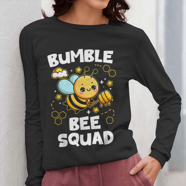 Bumble Bee Squad Honey Bumblebee Teacher Team Group Women Long Sleeve T-Shirt, funny design