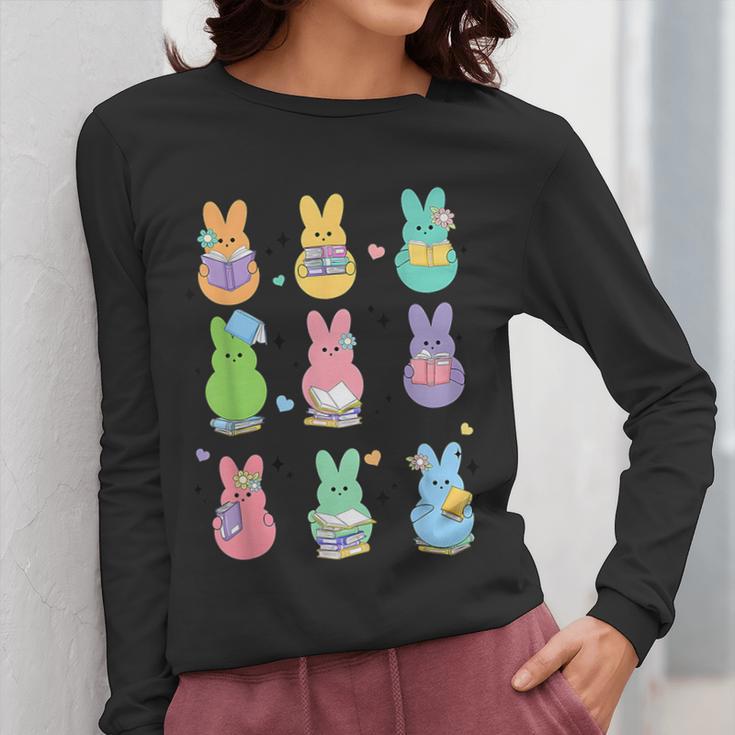 Bunny Reading Books Easter Day Librarian Teacher Book Women Long Sleeve T-Shirt, Easter Teacher Gifts, funny design Bunny Reading Books Easter Day Librarian Teacher Book Women Long Sleeve T-Shirt, Easter Teacher Gifts, funny design