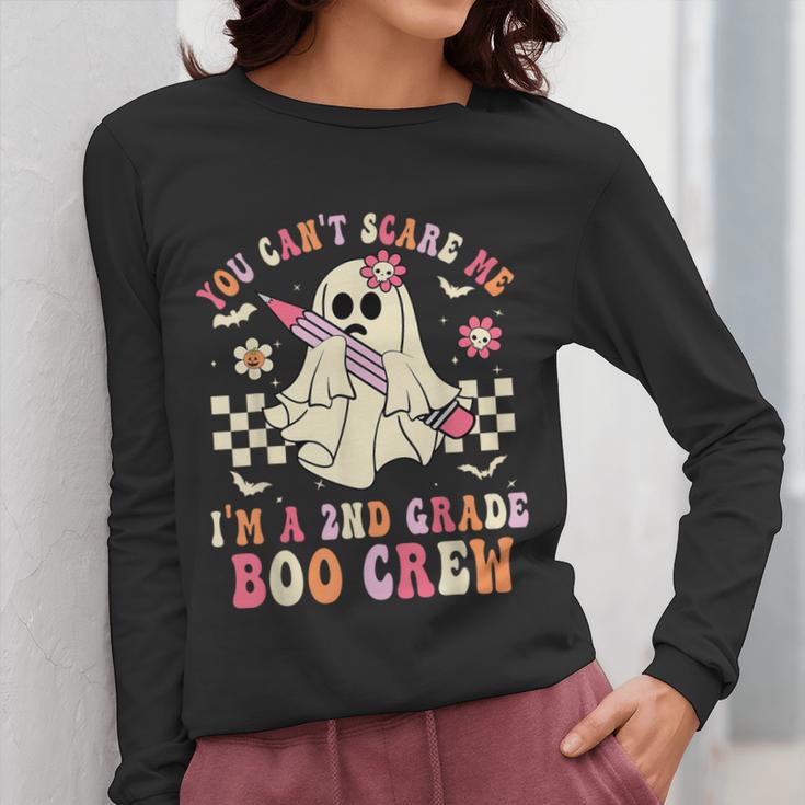 You Can't Scare Me Im A 2nd-Grade Boo Crew Teacher Halloween Women Long Sleeve T-Shirt, funny design You Can't Scare Me Im A 2nd-Grade Boo Crew Teacher Halloween Women Long Sleeve T-Shirt, funny design
