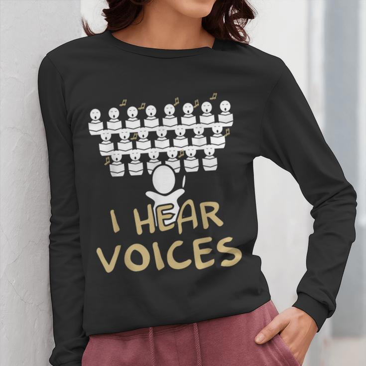 Choir Teacher Shirt I Hear Voices Chorister Tee Women Long Sleeve T-Shirt, funny design Choir Teacher Shirt I Hear Voices Chorister Tee Women Long Sleeve T-Shirt, funny design