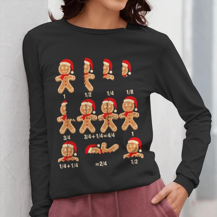 Christmas Math Teacher Equation Gingerbread With Santa Hat Men Women Women Long Sleeve T-Shirt, funny design Christmas Math Teacher Equation Gingerbread With Santa Hat Men Women Women Long Sleeve T-Shirt, funny design