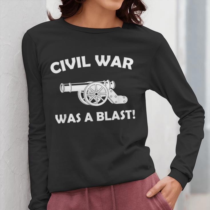 Civil War It Was A Blast History Teacher T-Shirt Women Long Sleeve T-Shirt, History Teacher Gifts, funny design Civil War It Was A Blast History Teacher T-Shirt Women Long Sleeve T-Shirt, History Teacher Gifts, funny design