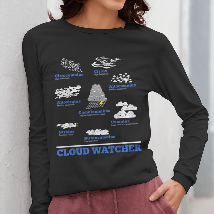 Cloud Watcher Cloud Types Science Student Teacher Cute Faces Women Long Sleeve T-Shirt, Science Teacher Gifts, funny design Cloud Watcher Cloud Types Science Student Teacher Cute Faces Women Long Sleeve T-Shirt, Science Teacher Gifts, funny design
