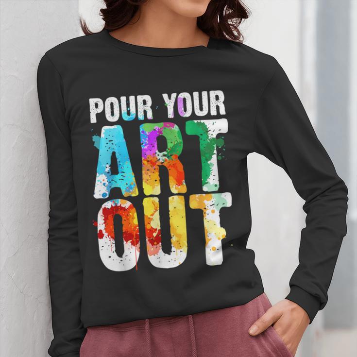 Cool Artist For Men Women Painter Art Teacher Paint Artists Women Long Sleeve T-Shirt, funny design