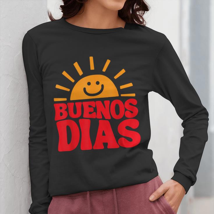 Cute Bilingual Spanish Teacher Buenos Dias Sunshine Women Long Sleeve T-Shirt, funny design Cute Bilingual Spanish Teacher Buenos Dias Sunshine Women Long Sleeve T-Shirt, funny design
