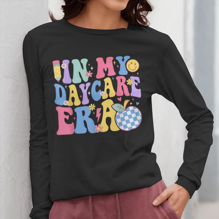 In My Daycare Era Groovy Teacher Daycare First Day Of School Women Long Sleeve T-Shirt, Groovy Teacher Gifts, funny design In My Daycare Era Groovy Teacher Daycare First Day Of School Women Long Sleeve T-Shirt, Groovy Teacher Gifts, funny design