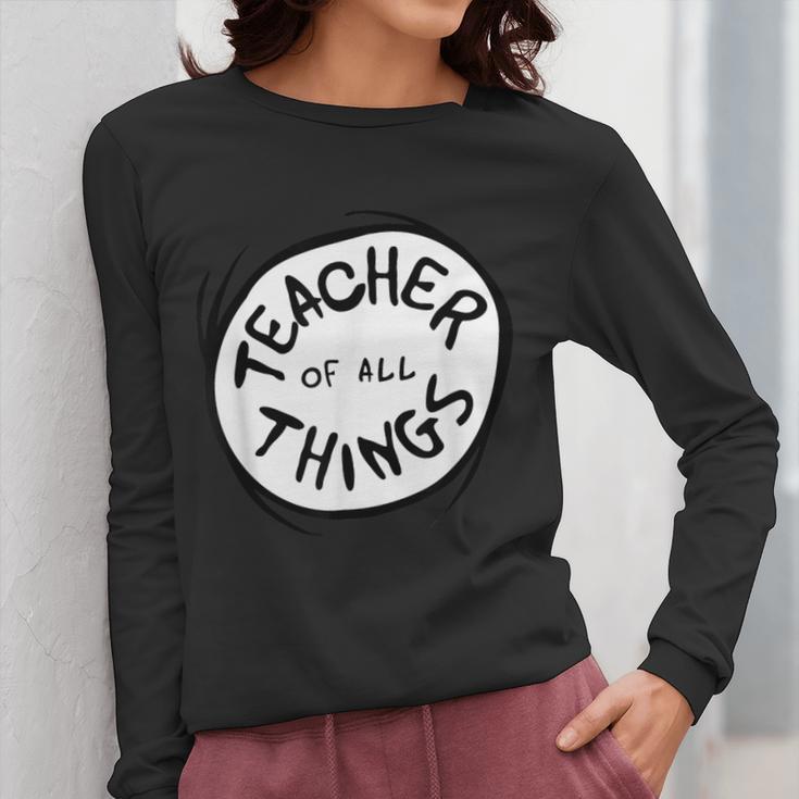Dr Seuss Teacher Of All Things Red Emblem Women Long Sleeve T-Shirt, funny design