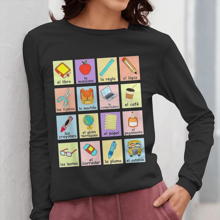 Dual Language Crew Bilingual Spanish Teacher Back To School For Men Women Women Long Sleeve T-Shirt, funny design Dual Language Crew Bilingual Spanish Teacher Back To School For Men Women Women Long Sleeve T-Shirt, funny design
