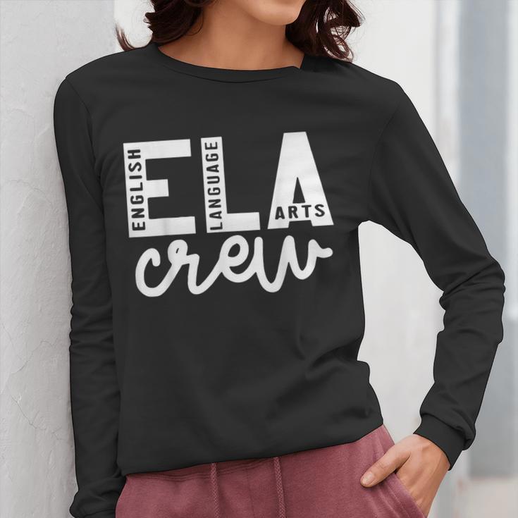 English Language Art Teacher Crew ELA Squad English Teacher Women Long Sleeve T-Shirt, English Teacher Gifts, funny design