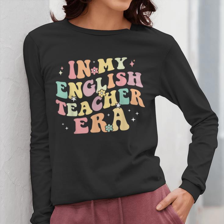 In My English Teacher Era Retro Back To School Literature Men Women Women Long Sleeve T-Shirt, English Teacher Gifts, funny design