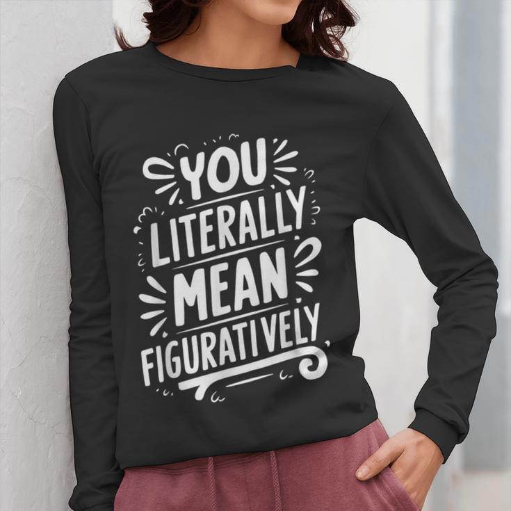 English Teacher Grammar Police Language Nerd You Literally Mean Figuratively V-Neck Modern Short Sleeve Small Women Long Sleeve T-Shirt, English Teacher Gifts, funny design English Teacher Grammar Police Language Nerd You Literally Mean Figuratively V-Neck Modern Short Sleeve Small Women Long Sleeve T-Shirt, English Teacher Gifts, funny design