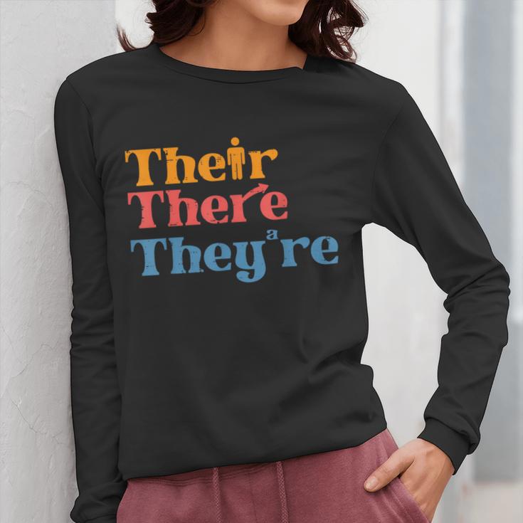 English Teacher Their There Theyre Grammar Men Women Women Long Sleeve T-Shirt, English Teacher Gifts, funny design English Teacher Their There Theyre Grammar Men Women Women Long Sleeve T-Shirt, English Teacher Gifts, funny design