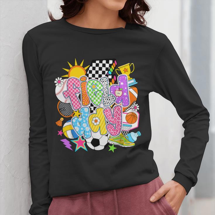 Field Day Fun Day Let The Games Begin Field Trip Teacher Kid Women Long Sleeve T-Shirt, funny design Field Day Fun Day Let The Games Begin Field Trip Teacher Kid Women Long Sleeve T-Shirt, funny design