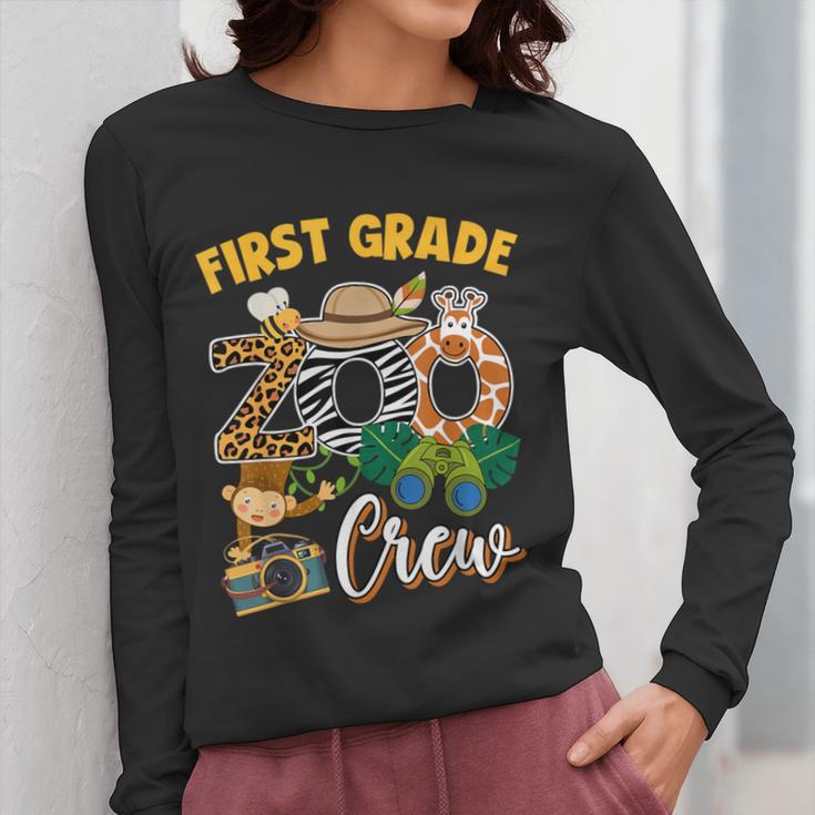 First Grade Zoo Field Trip Squad Matching Teacher Students Women Long Sleeve T-Shirt, First Grade Teacher Gifts, funny design First Grade Zoo Field Trip Squad Matching Teacher Students Women Long Sleeve T-Shirt, First Grade Teacher Gifts, funny design
