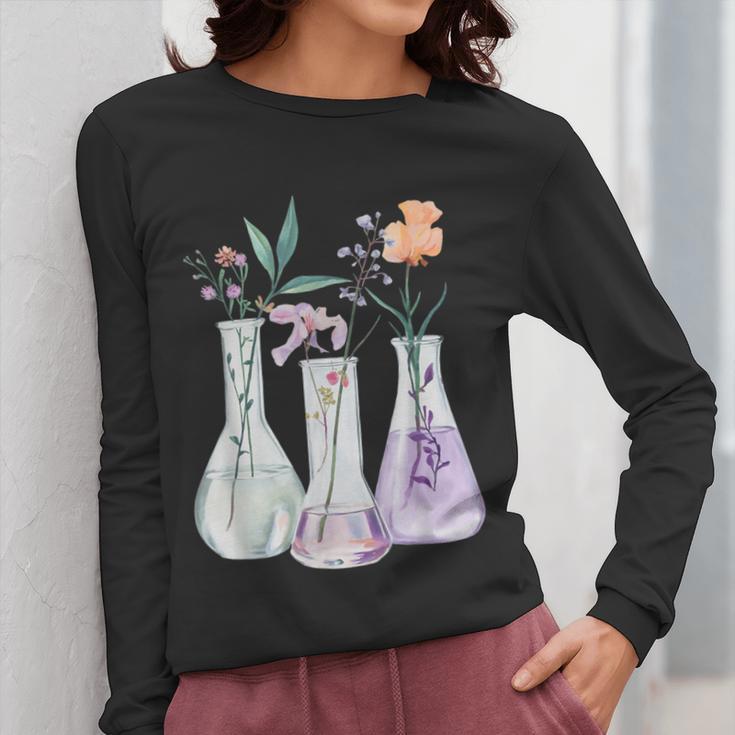 Flowers Test Tube Chemistry Student Science Teacher Women Women Long Sleeve T-Shirt, Science Teacher Gifts, funny design Flowers Test Tube Chemistry Student Science Teacher Women Women Long Sleeve T-Shirt, Science Teacher Gifts, funny design