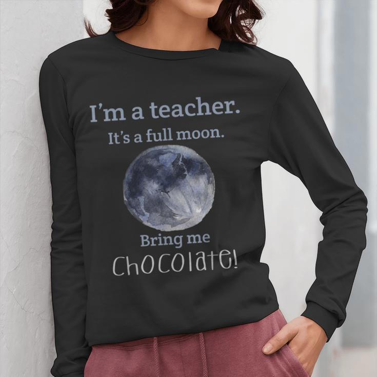 Full Moon Teacher Humor For Men Women Girls Kids Women Long Sleeve T-Shirt, funny design Full Moon Teacher Humor For Men Women Girls Kids Women Long Sleeve T-Shirt, funny design