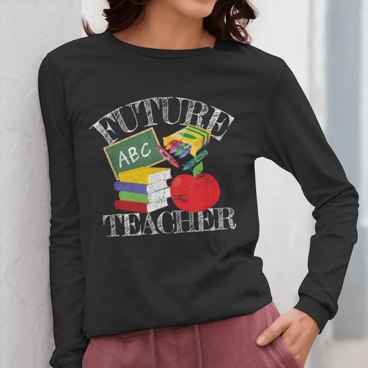 Future Teacher Costume Tee For Men Women Adults And Kids Women Long Sleeve T-Shirt, Future Teacher Gifts, funny design